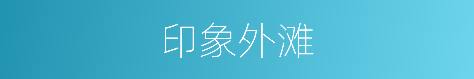 印象外滩的同义词