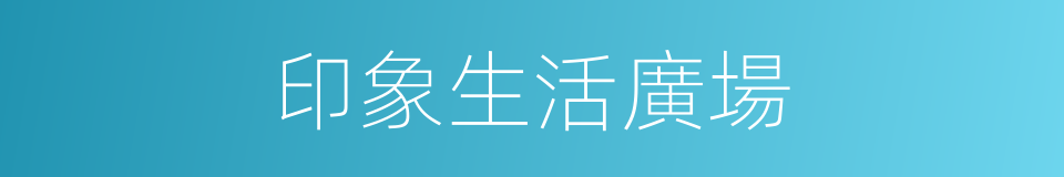 印象生活廣場的同義詞
