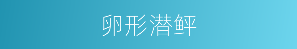 卵形潜鲆的同义词