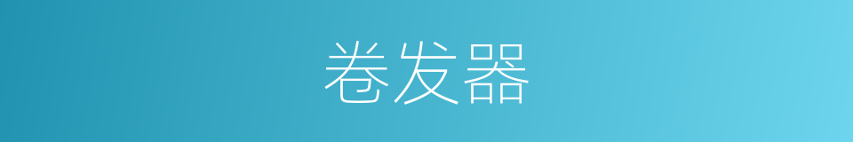 卷发器的同义词