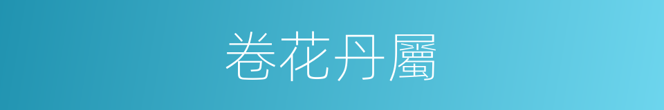 卷花丹屬的同義詞