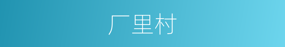 厂里村的同义词