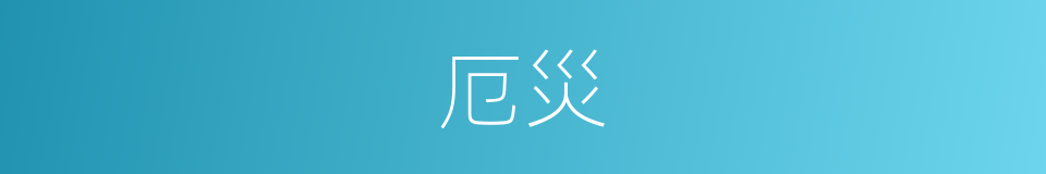 厄災的意思