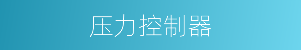 压力控制器的同义词