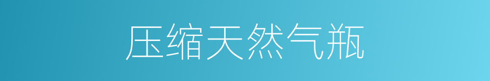 压缩天然气瓶的同义词