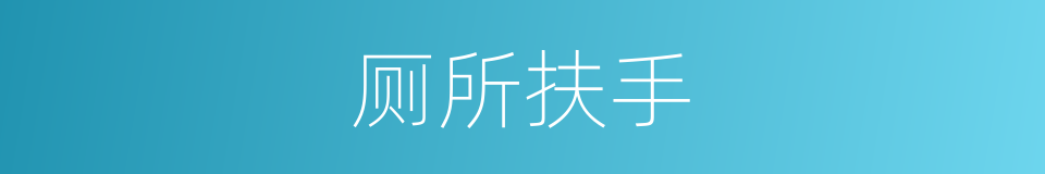 厕所扶手的同义词