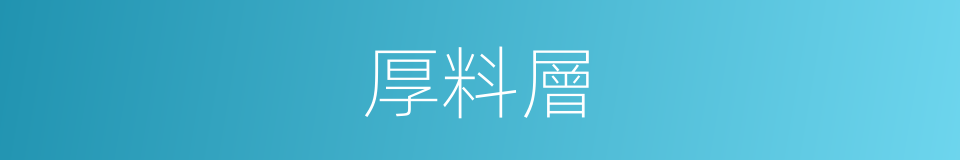 厚料層的同義詞
