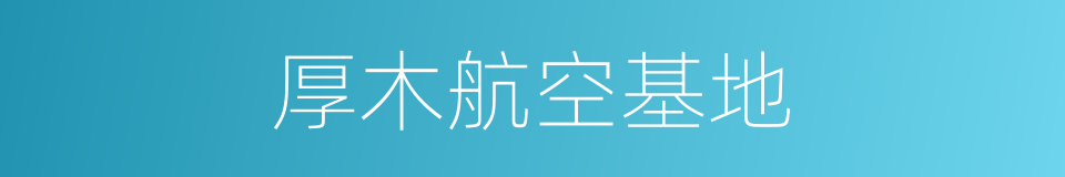 厚木航空基地的同义词