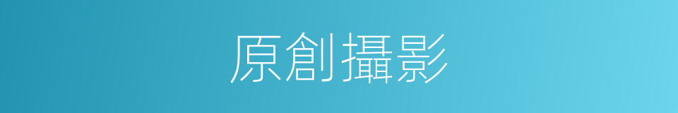 原創攝影的同義詞