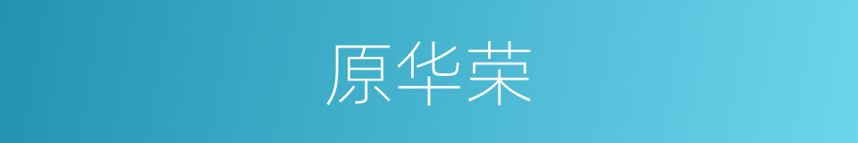 原华荣的同义词