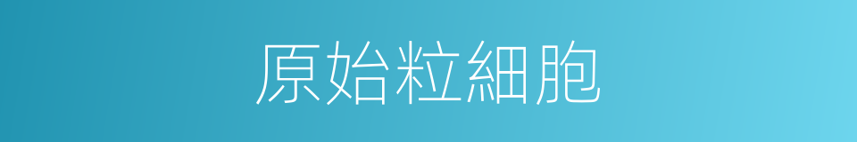原始粒細胞的同義詞