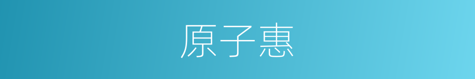 原子惠的同义词