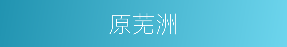原芜洲的同义词