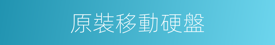 原裝移動硬盤的同義詞
