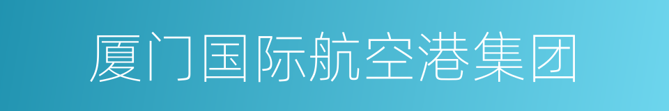 厦门国际航空港集团的同义词