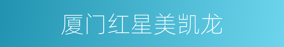 厦门红星美凯龙的同义词