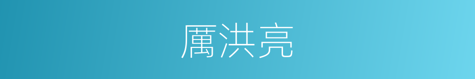 厲洪亮的同義詞