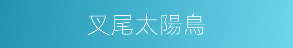 叉尾太陽鳥的同義詞