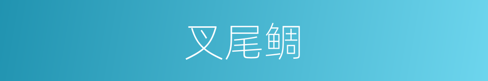 叉尾鲷的同义词