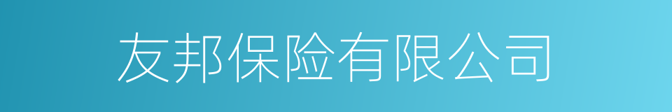 友邦保险有限公司的同义词