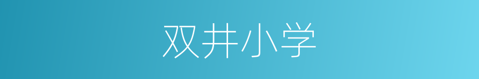 双井小学的同义词