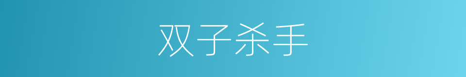 双子杀手的同义词