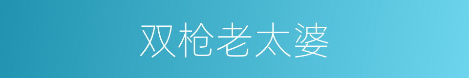 双枪老太婆的同义词