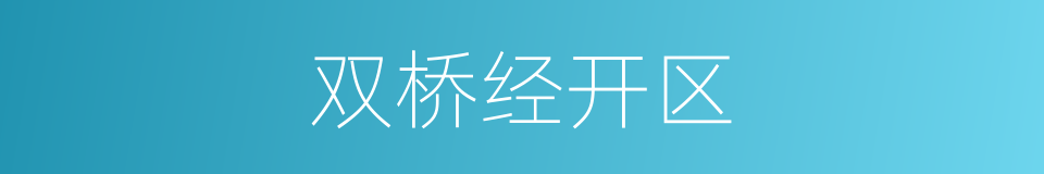 双桥经开区的同义词