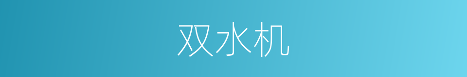 双水机的同义词