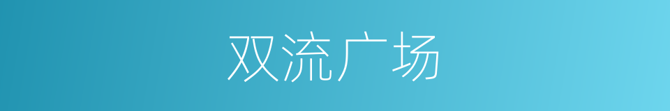 双流广场的同义词