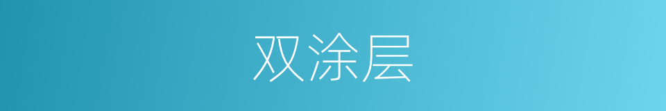 双涂层的同义词