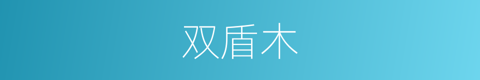 双盾木的同义词