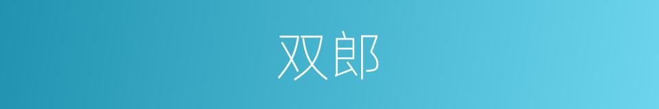 双郎的同义词