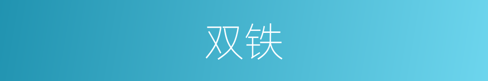双铁的同义词