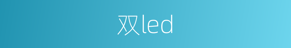 双led的同义词
