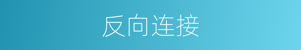 反向连接的同义词