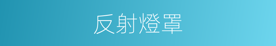 反射燈罩的同義詞