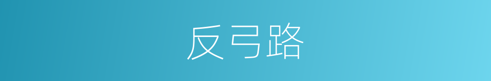 反弓路的同义词