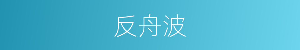 反舟波的同义词