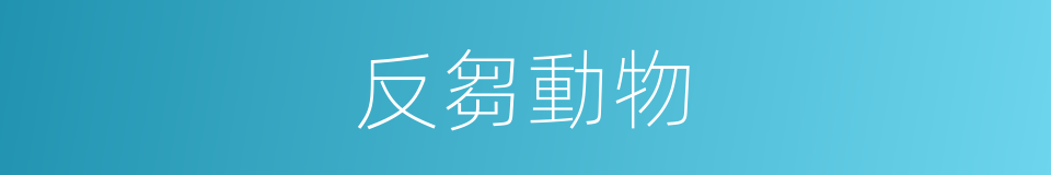 反芻動物的意思