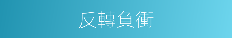 反轉負衝的同義詞