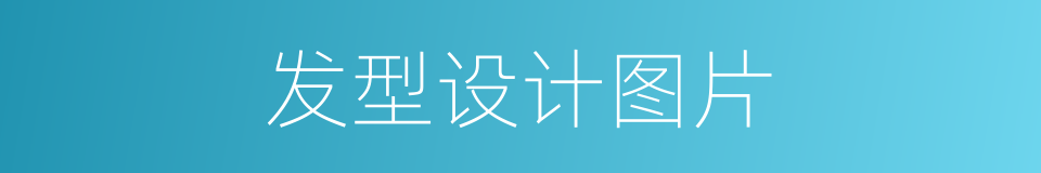 发型设计图片的同义词