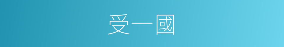 受一國的同義詞