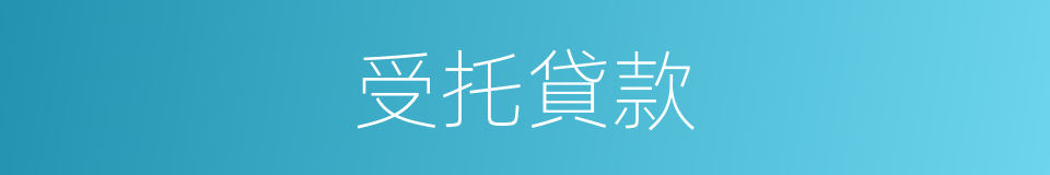 受托貸款的同義詞