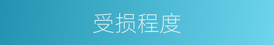受损程度的同义词