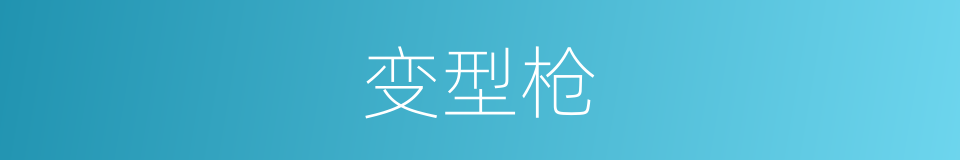 变型枪的同义词