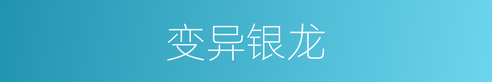 变异银龙的同义词