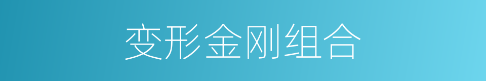 变形金刚组合的同义词
