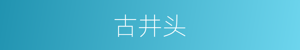 古井头的同义词