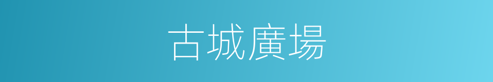 古城廣場的同義詞